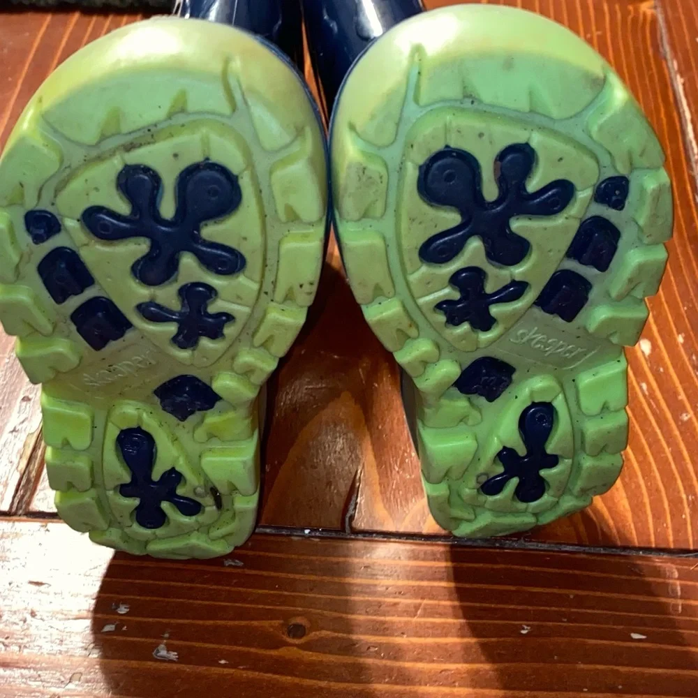 Rain boots Blue and Green Toddler